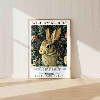 William Morris Rabbit Print Vintage Wall Art