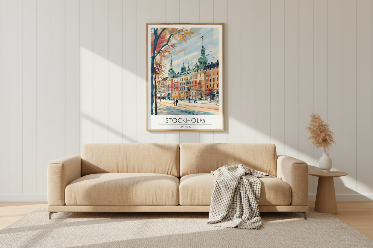 Stockholm Sweden Travel Print