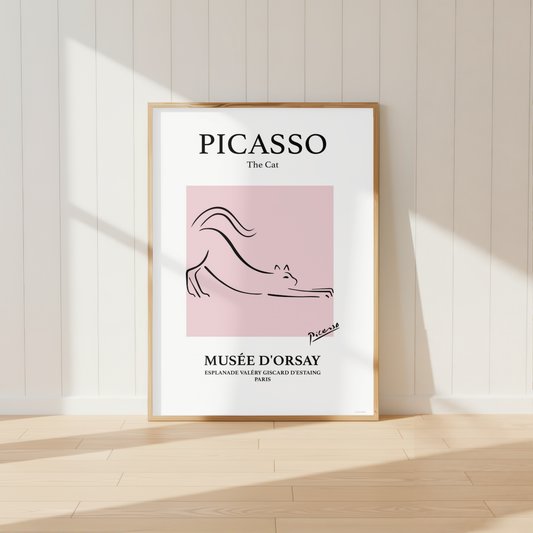 Picasso Cat Print