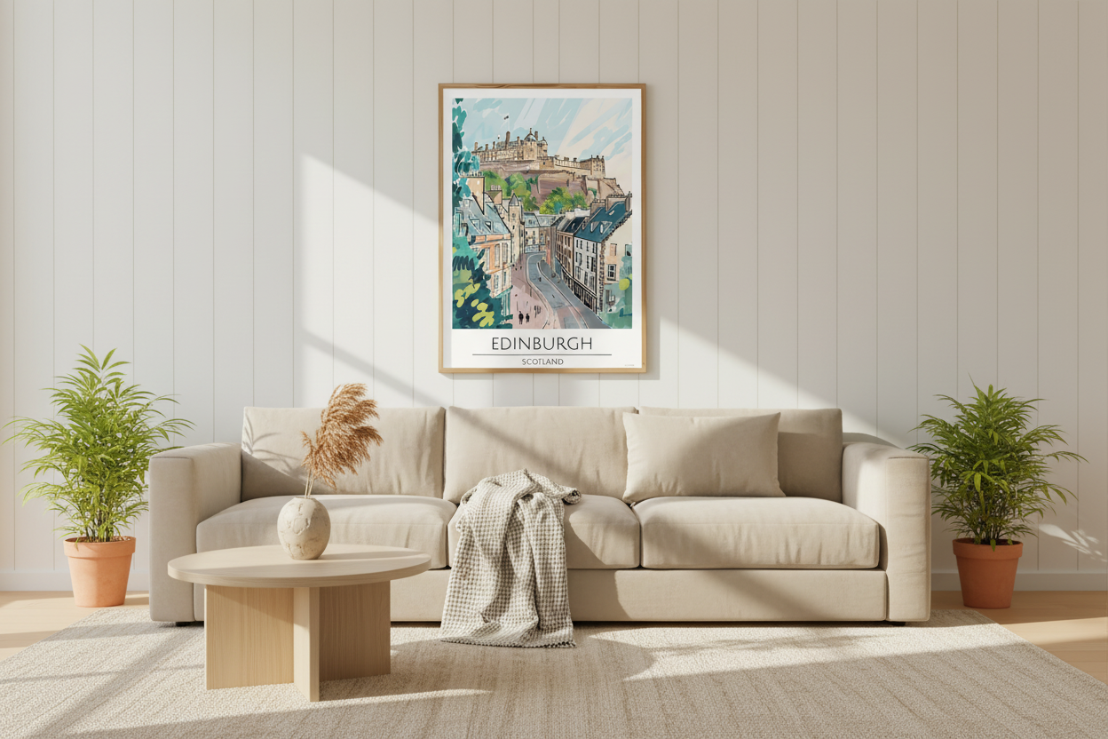Scotland - Edinburgh Travel Print
