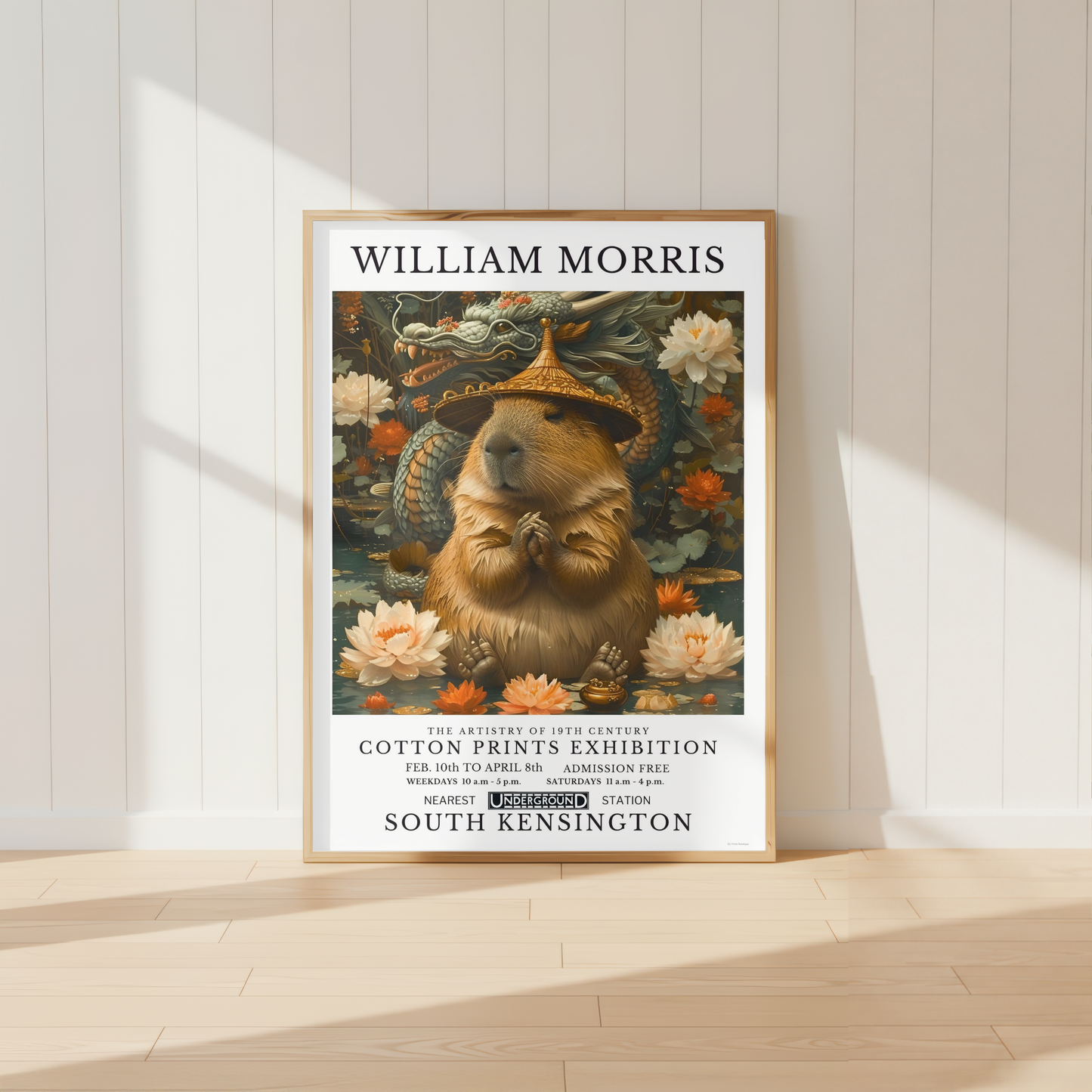 William Morris Guinea Pig Poster / Art Exhibition Print