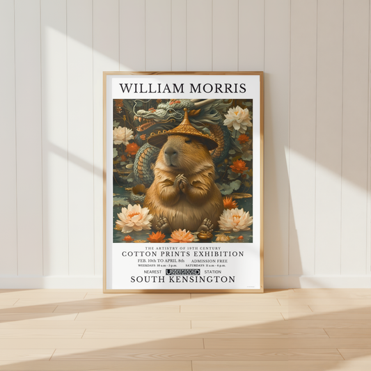 William Morris Guinea Pig Poster / Art Exhibition Print