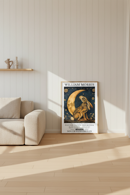 William Morris Hare & Moon Poster / Art Exhibition Print