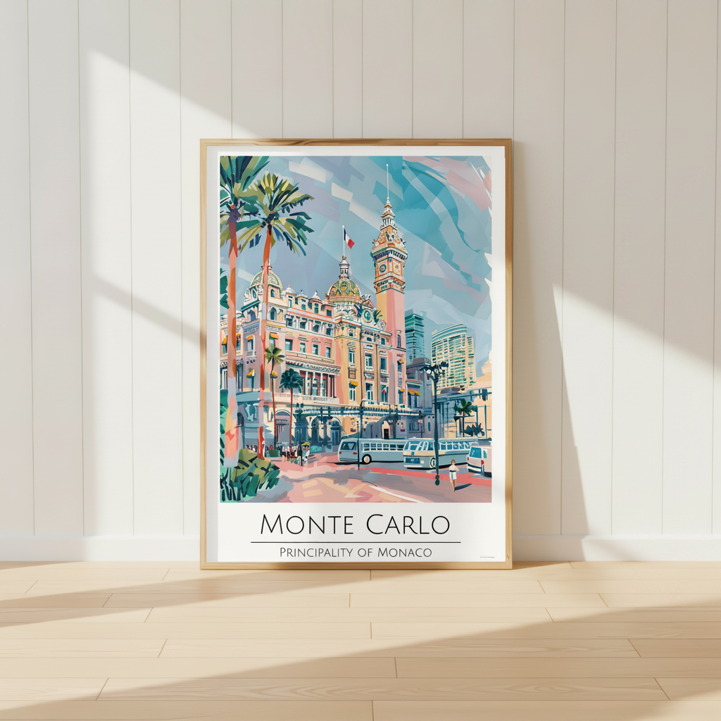 Monte Carlo - Principality of Monaco Travel Print