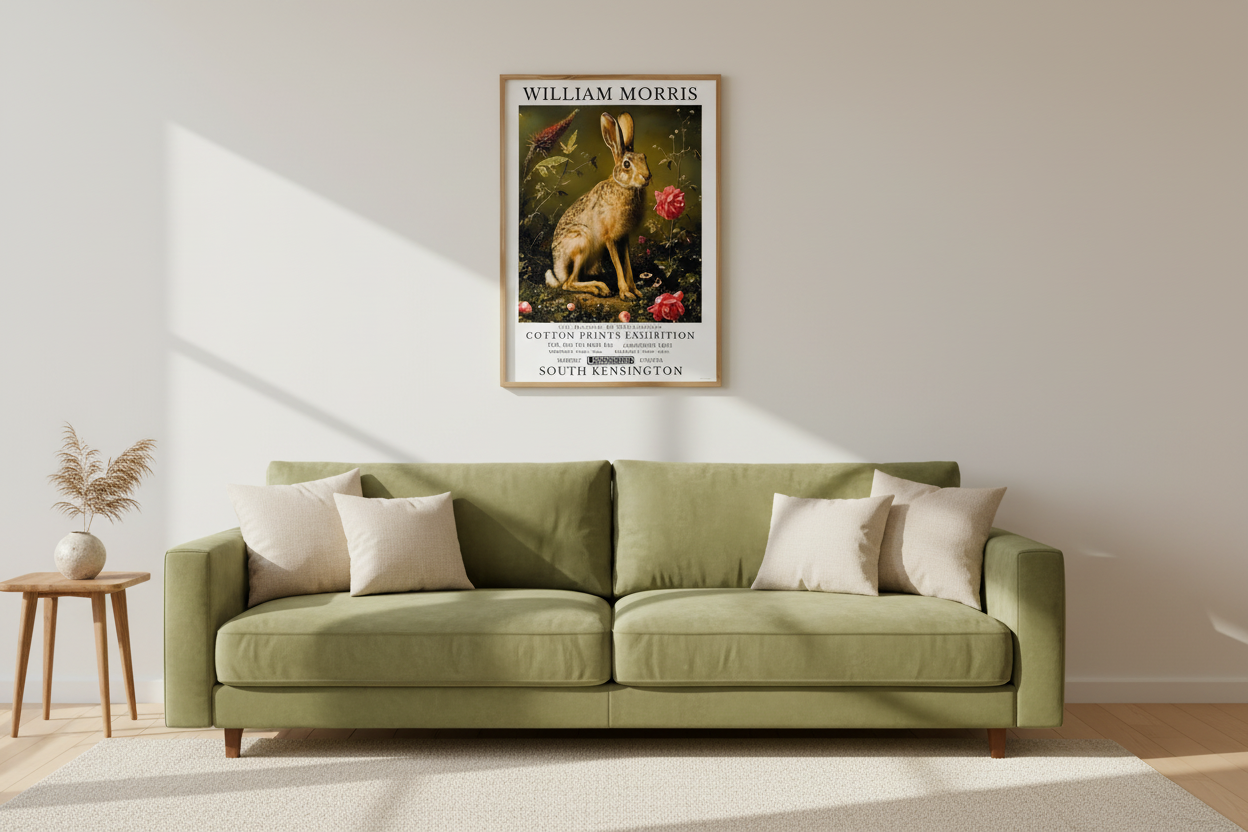 William Morris Hare Poster / Art Exhibition Print