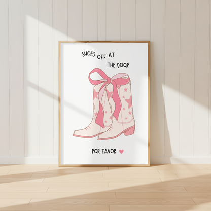 Shoes off at the Door Hallway Print