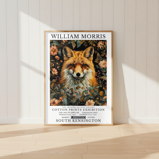 William Morris Fox Poster / Art Exhibition Print