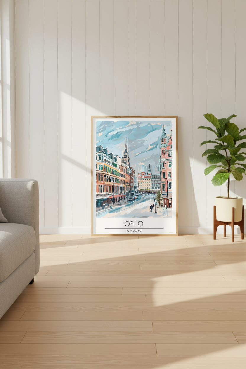 Norway - Oslo Travel Print