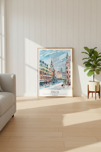 Norway - Oslo Travel Print