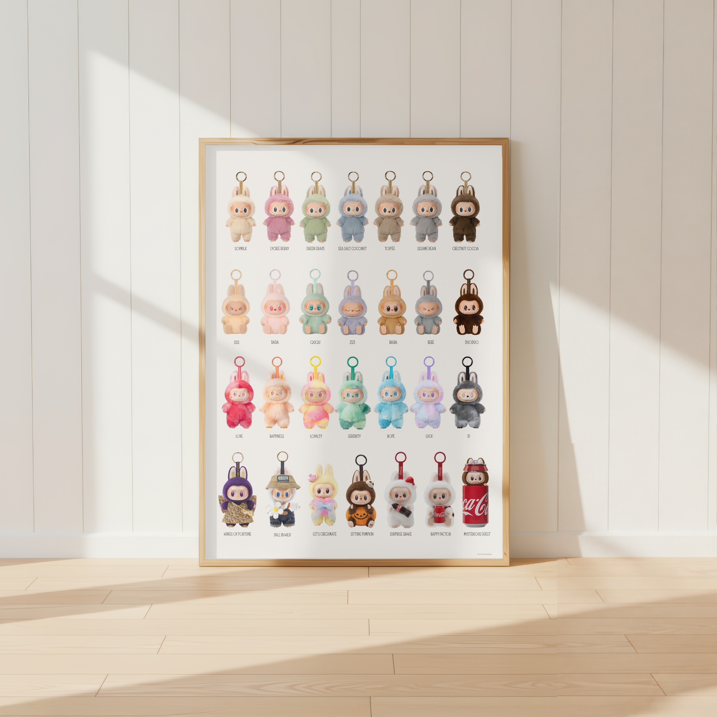 Labubu Poster Print | Trendy Collectible Character Wall Art | Teen Bedroom Decor