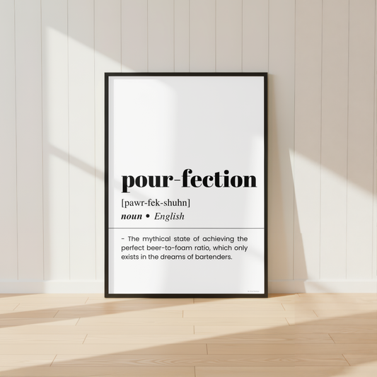 Pour-fection Definition Poster