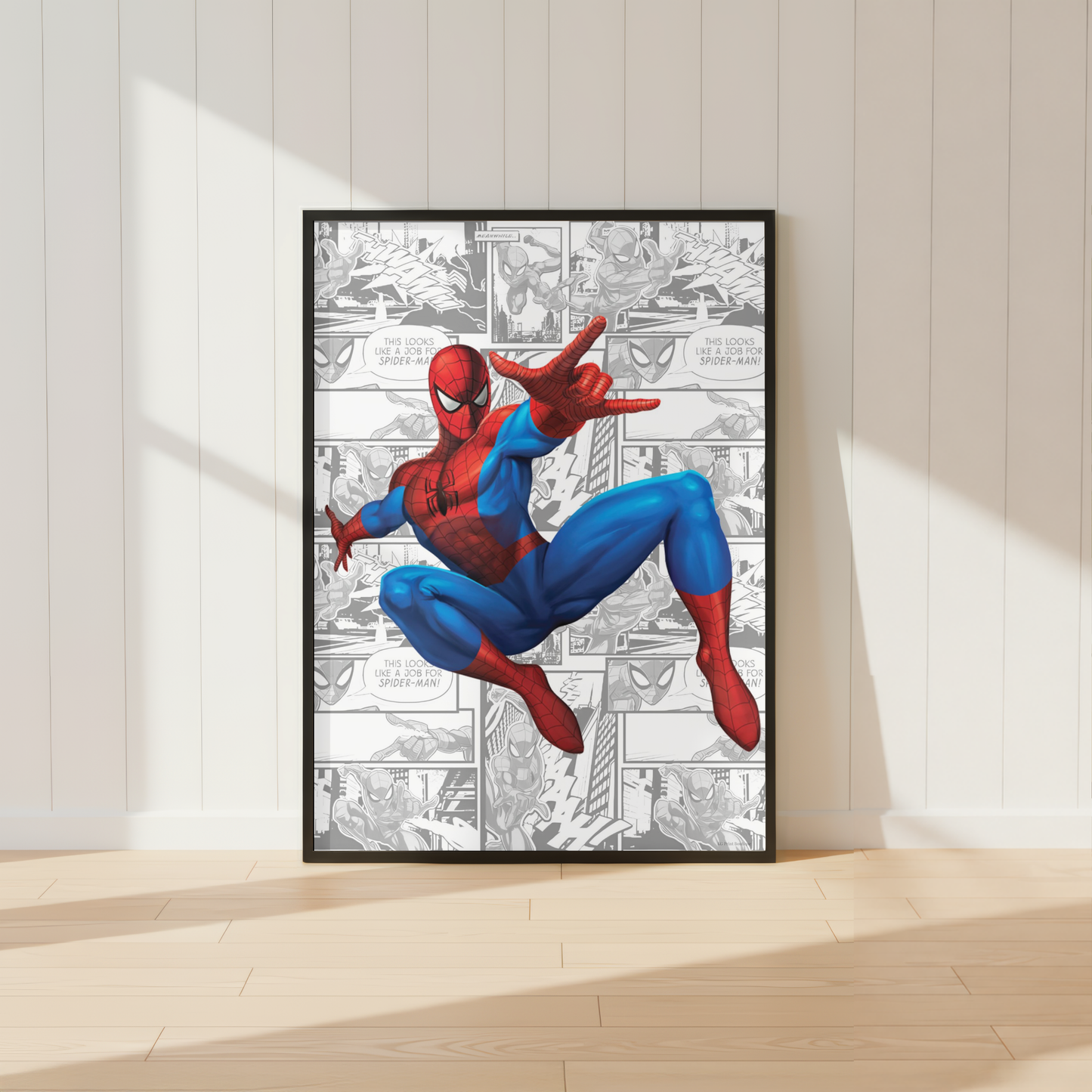 Superhero Wall Art Prints Set | Boys Bedroom Comic Poster Collection