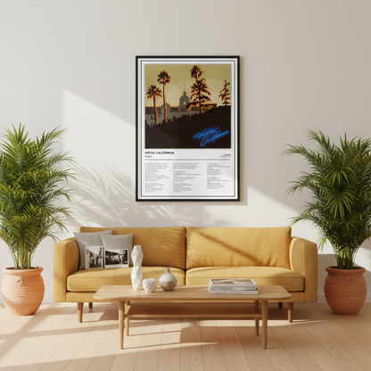 Eagles Hotel California Music Poster
