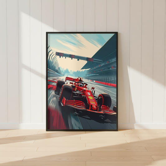 Ferrari Formula 1 Racing Wall Art Print | Motorsport Poster