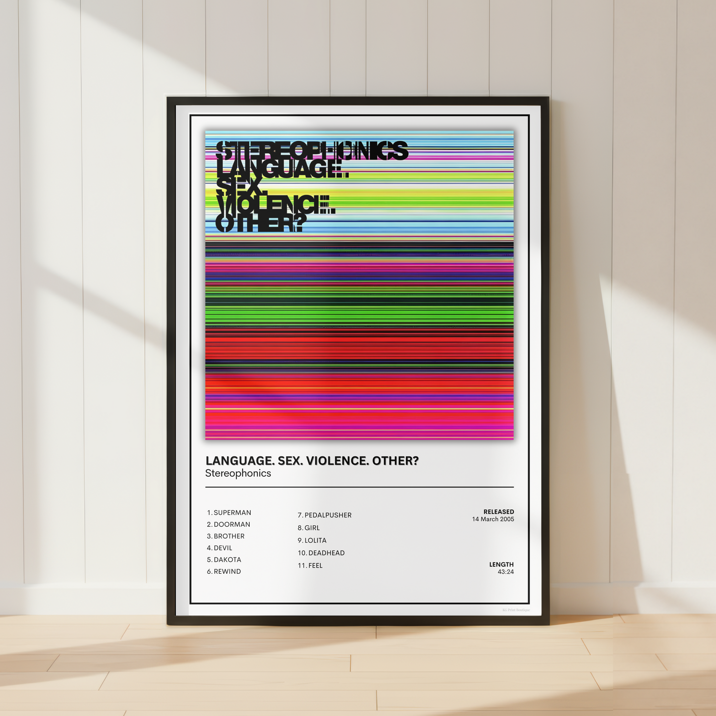 Stereophonics Language Sex Violence Other Album Print