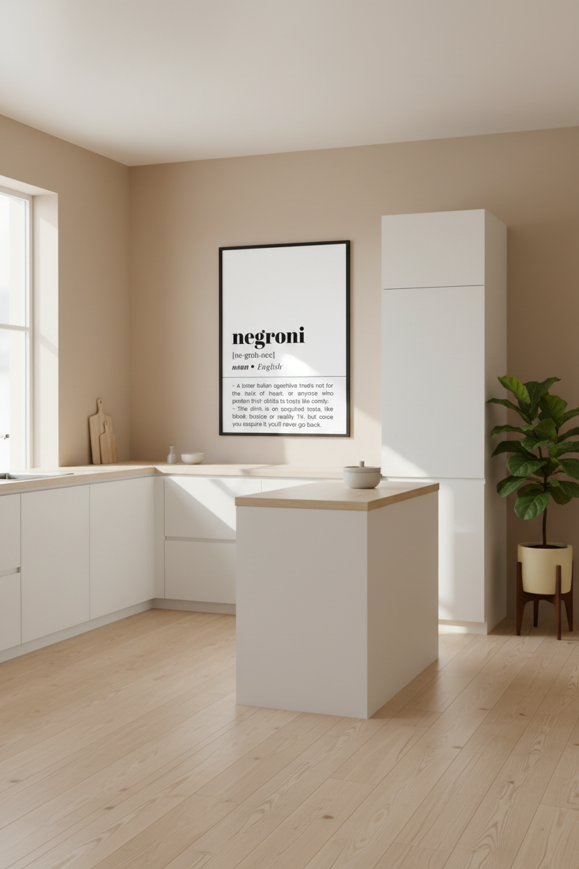 Negroni Word Definition Poster