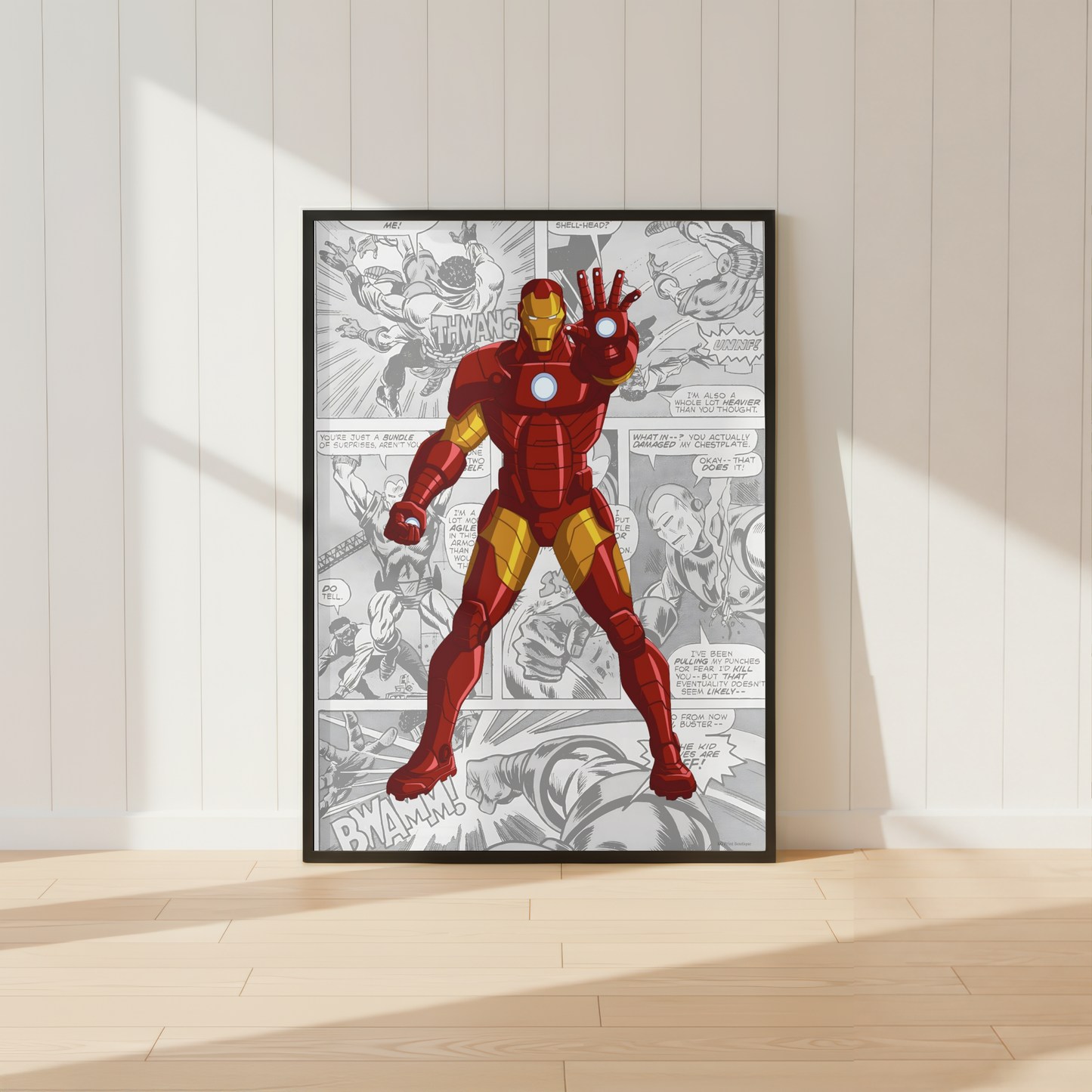 Superhero Wall Art Prints Set | Boys Bedroom Comic Poster Collection