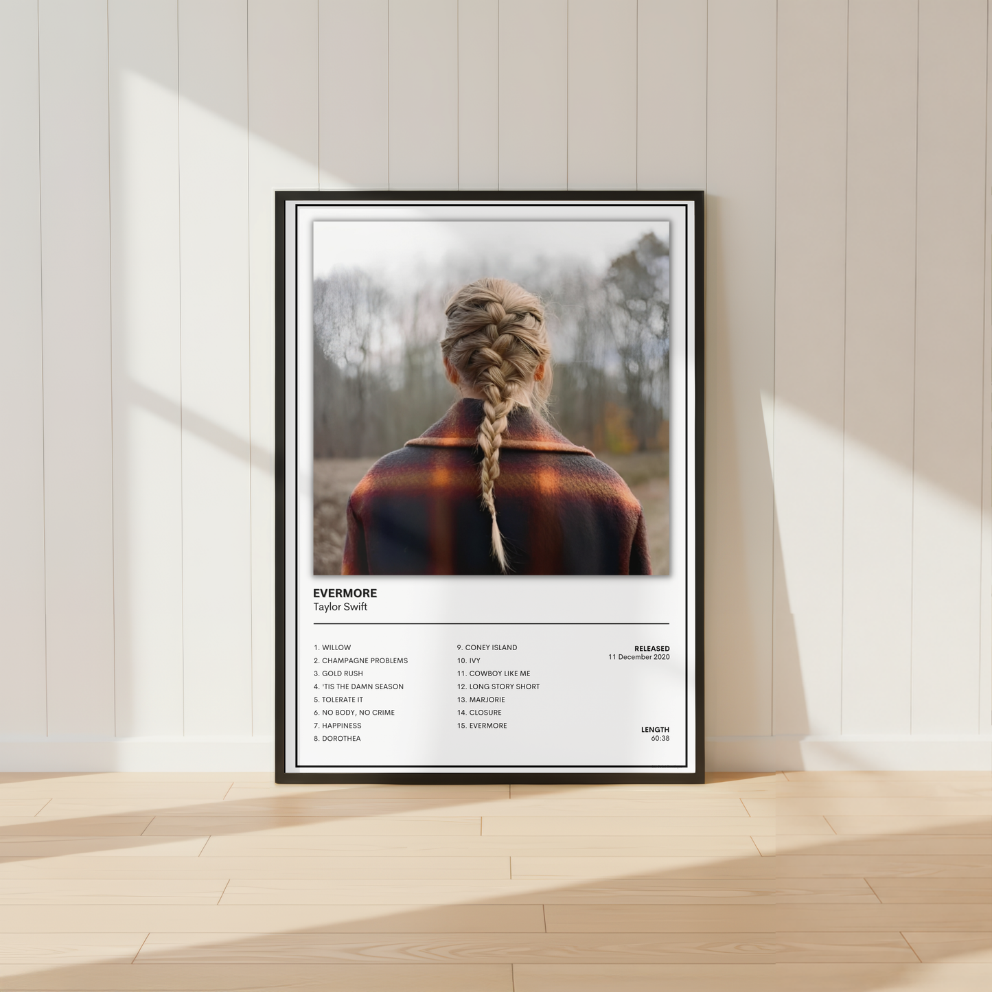 Taylor Swift - Evermore Music Poster