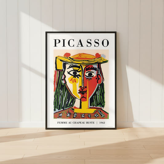 Picasso - Femme Au Chapeau Buste 1962 Print