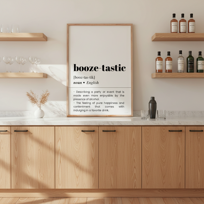 Booze-tastic Definition Poster