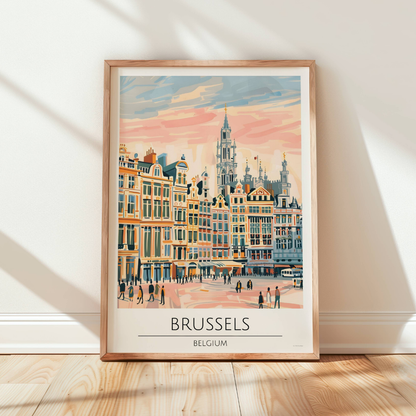 Belgium - Brussels Travel Print