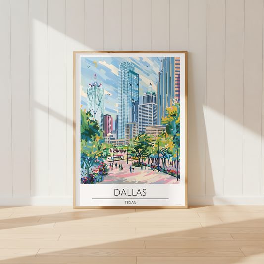 Texas, Dallas Travel Print