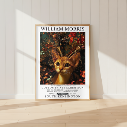 William Morris Cat Poster / Art Exhibition Print