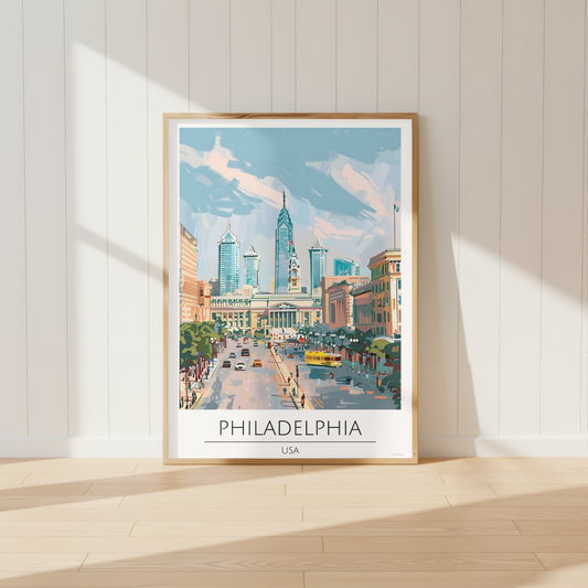 USA, Philadelphia Travel Print