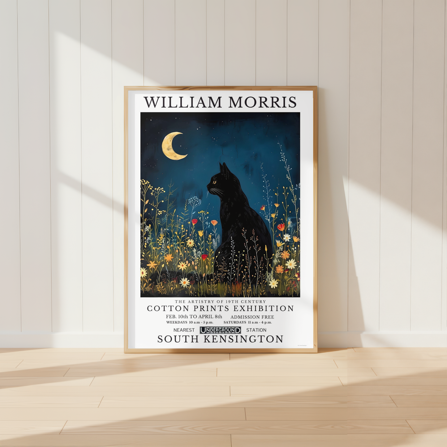 William Morris Cat Poster / Art Exhibition Print