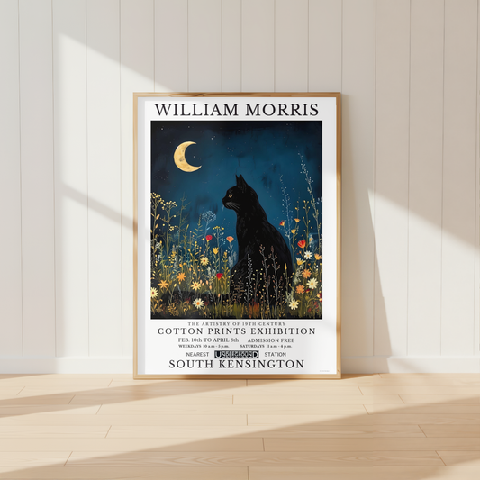 William Morris Cat Poster / Art Exhibition Print