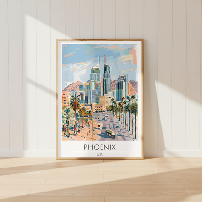 USA, Phoenix Travel Print