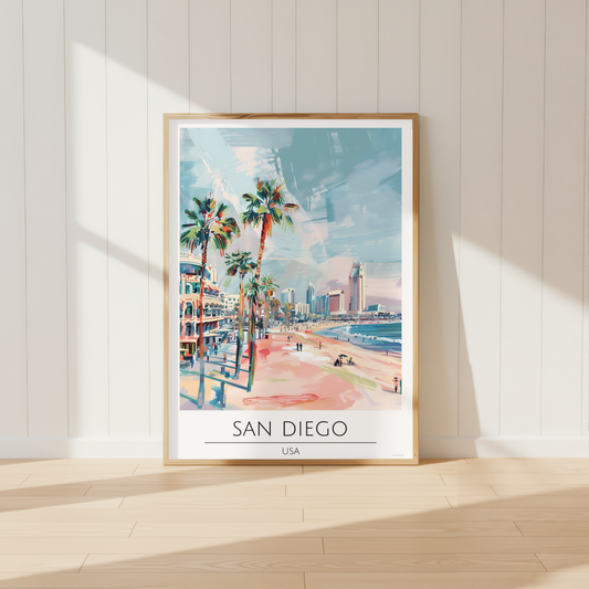 USA, San Diego Travel Print