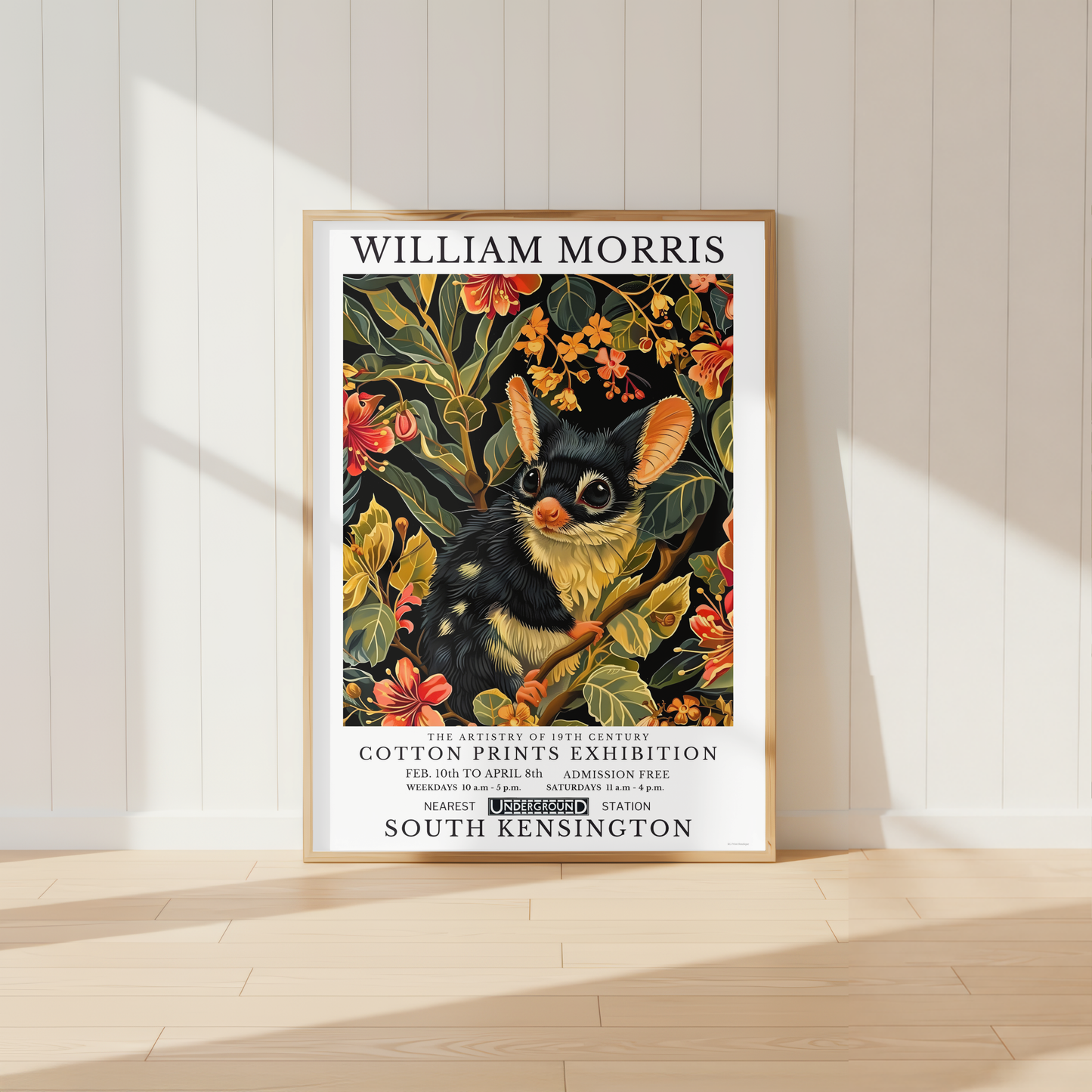 William Morris Possum Poster / Art Exhibition Print