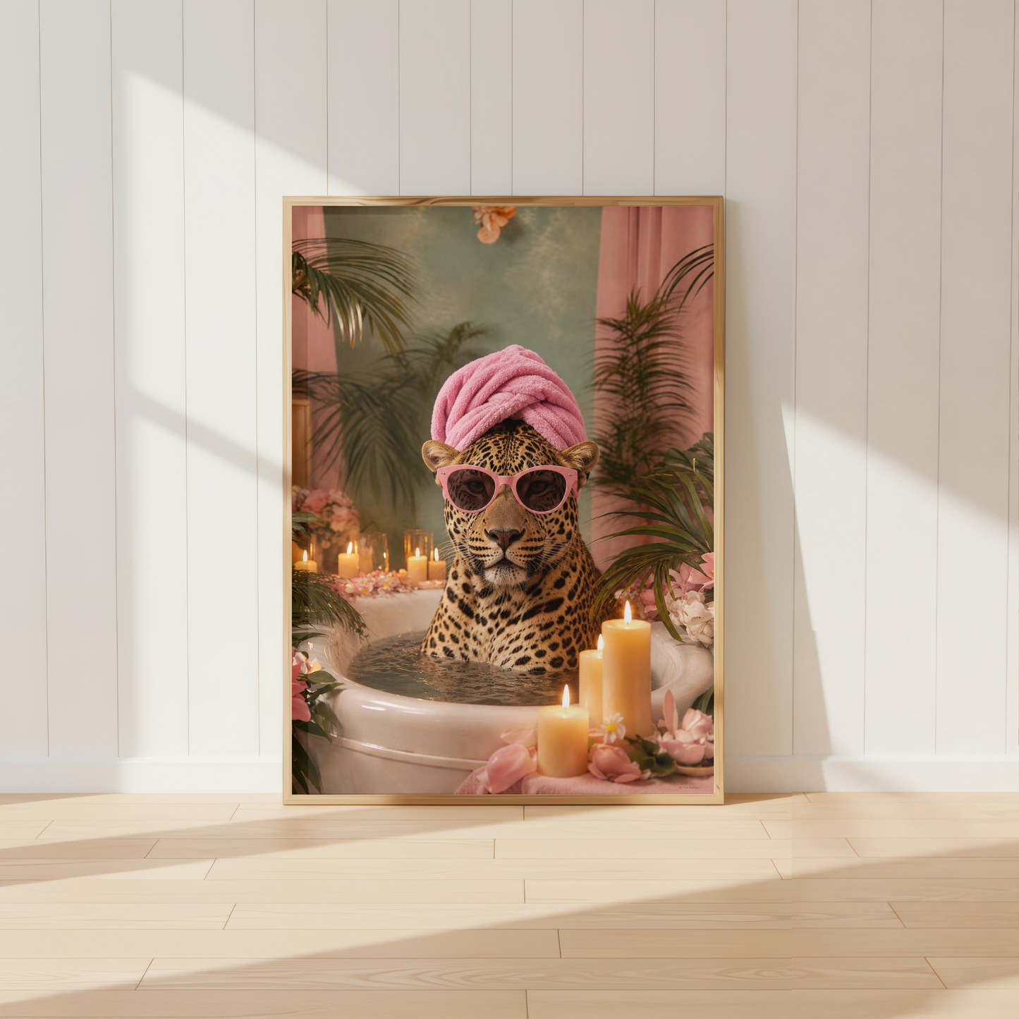 Luxury Leopard Spa Wall Art Print