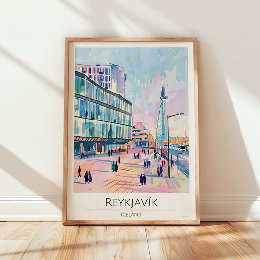 Iceland, Reykjavik Travel Print