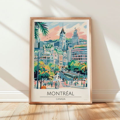 Canada, Montreal Travel Print Poster