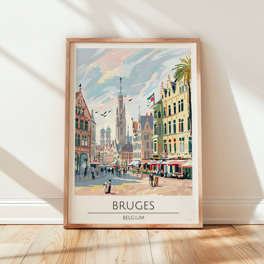 Belguim, Bruges Travel Print