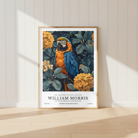 William Morris Inspired Parrot Print