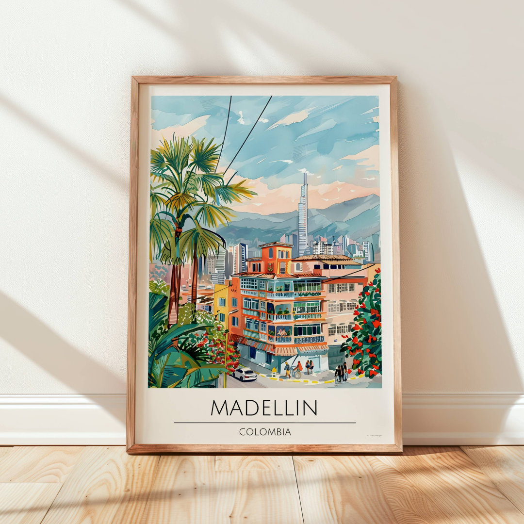 Colombia, Madellin Travel Print