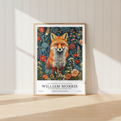 William Morris Fox Poster / Art Exhibition Print