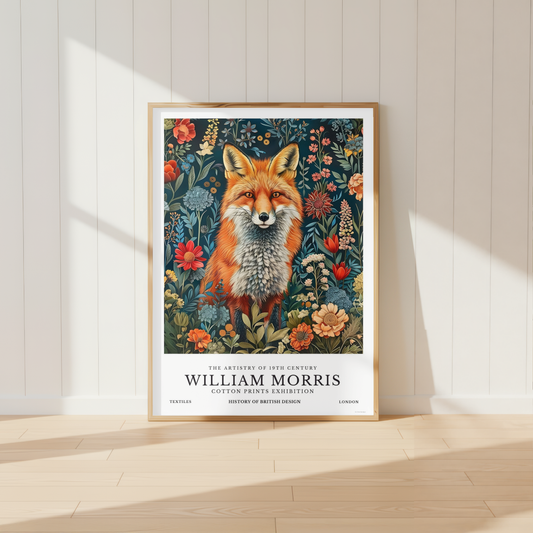 William Morris Fox Poster / Art Exhibition Print