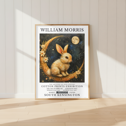 William Morris Rabbit Print Vintage Wall Art
