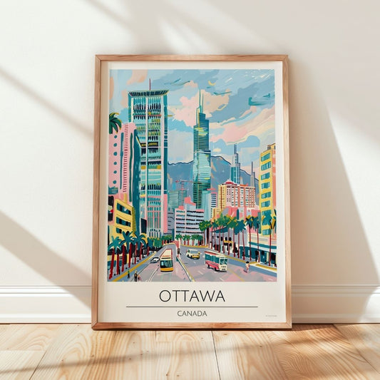 Canada, Ottawa Travel Poster