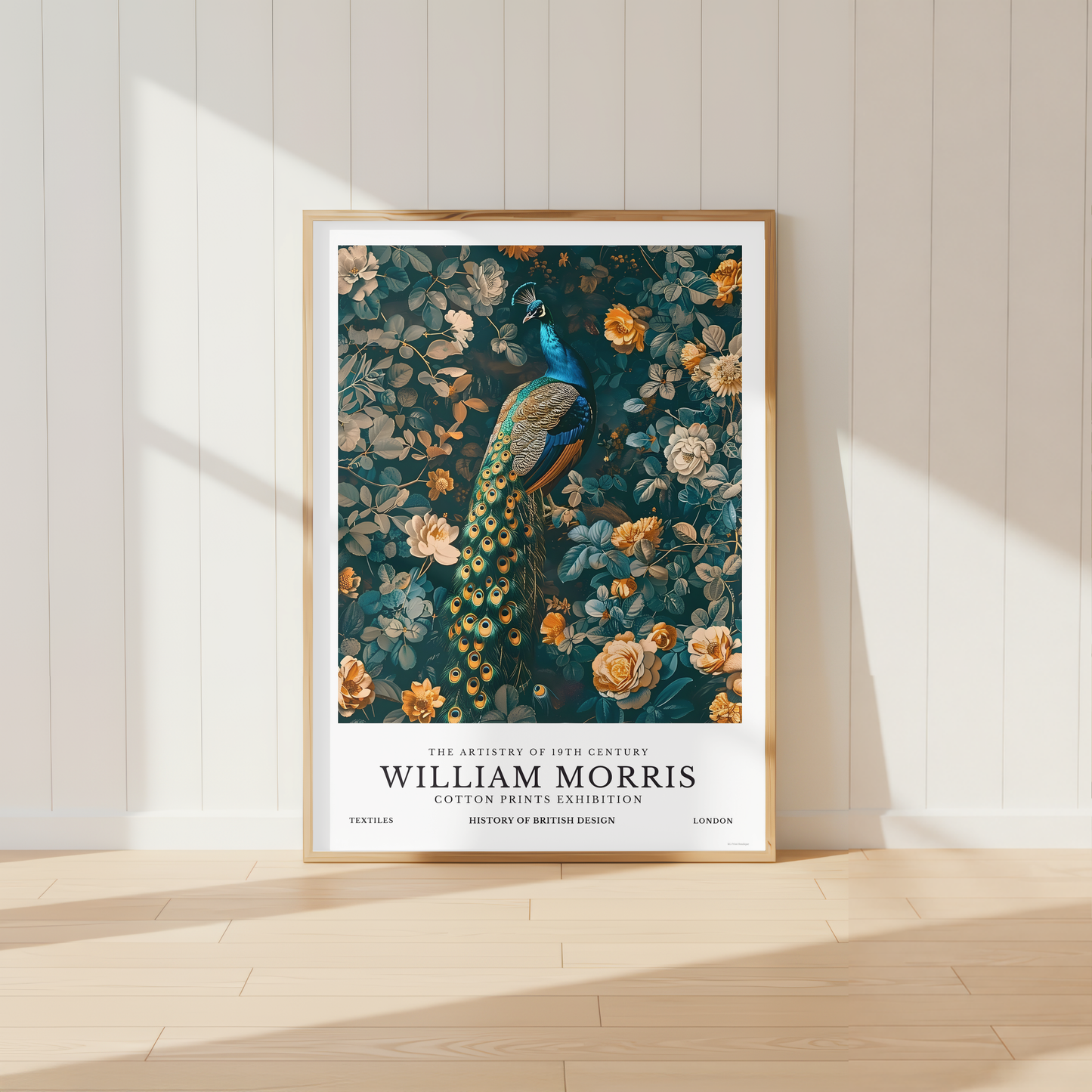 William Morris Blue Peacock Print