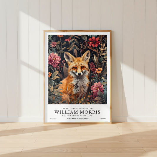 William Morris Fox Poster / Art Exhibition Print
