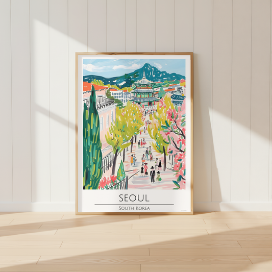 South Korea, Seoul Travel Print Poster