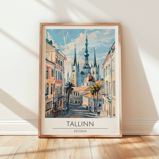 Estonia, Tallinn Travel Print