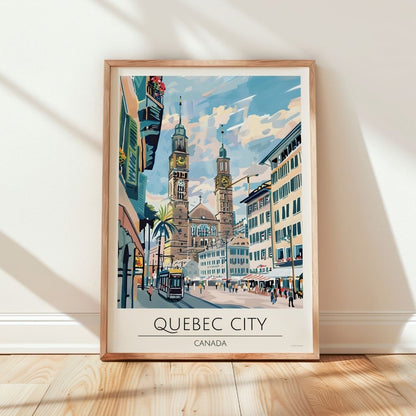 Canada, Quebec City Travel Print