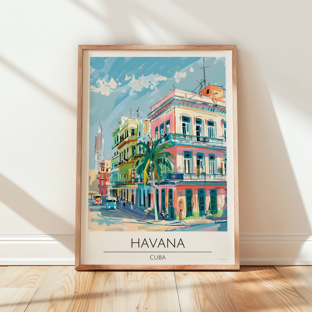 Cuba, Havana Travel Print