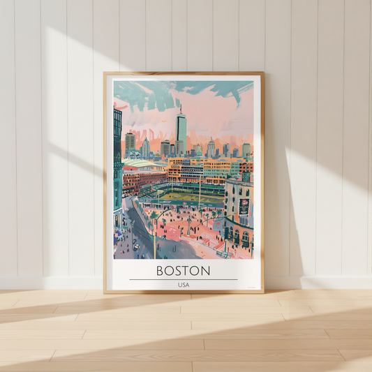 USA, Boston Travel Print
